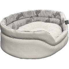 Panier Ovale Simili Tailor Gris 3