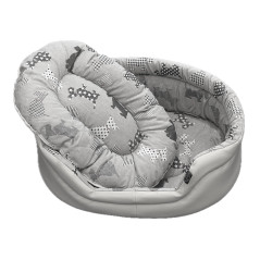 Panier Ovale Simili Tailor Gris 4