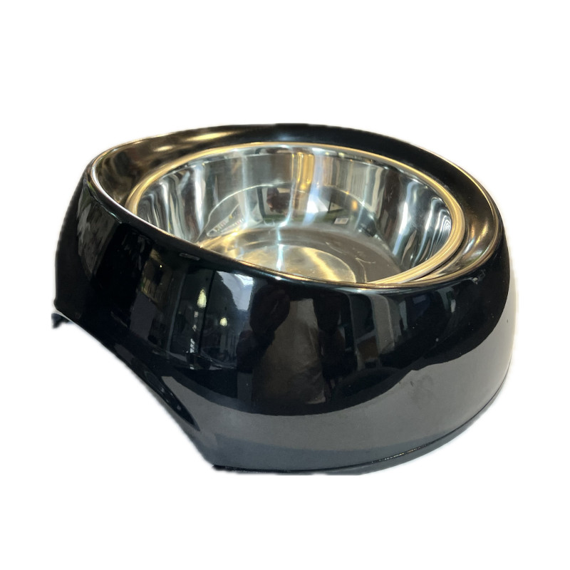 Gamelle pour chien Nobby Inox / Mélamine Noir - antidérapante - lavable en machine - 350ml Gamelle pour chien Nobby Inox / Mélamine Noir - antidérapante - lavable en machine - 350ml