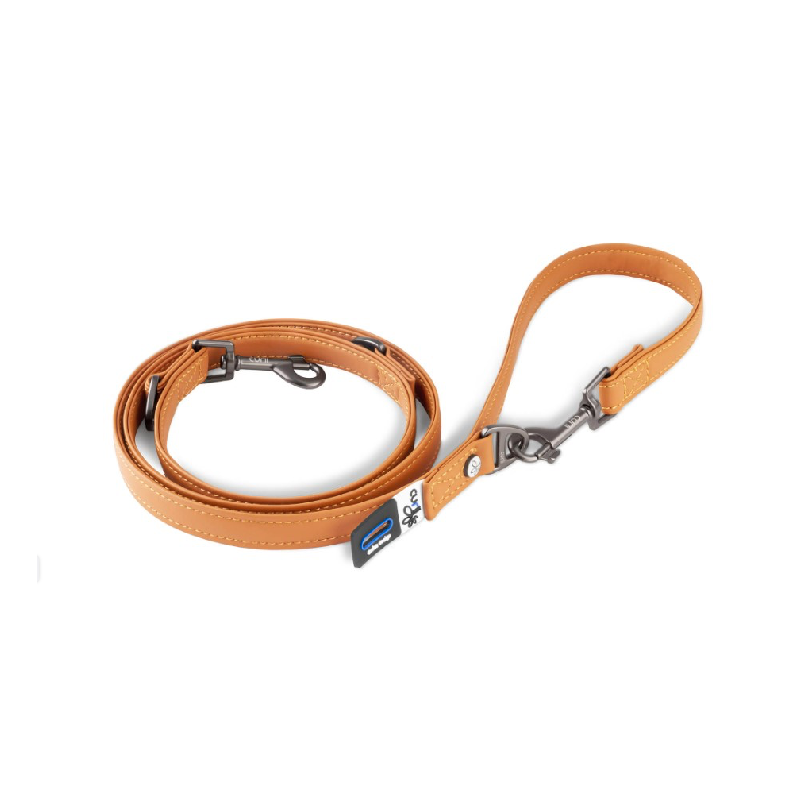Laisse Curli Apple Leather brun – assortie au harnais Laisse Curli Apple Leather brun – assortie au harnais
