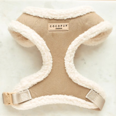 Harnais Cocopup beige doublé fourrure pour chien