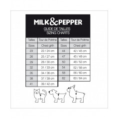 Guide des tailles harnais Slings Milk&Pepper Gabin