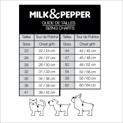 Tailles harnais Milk&Pepper Damon