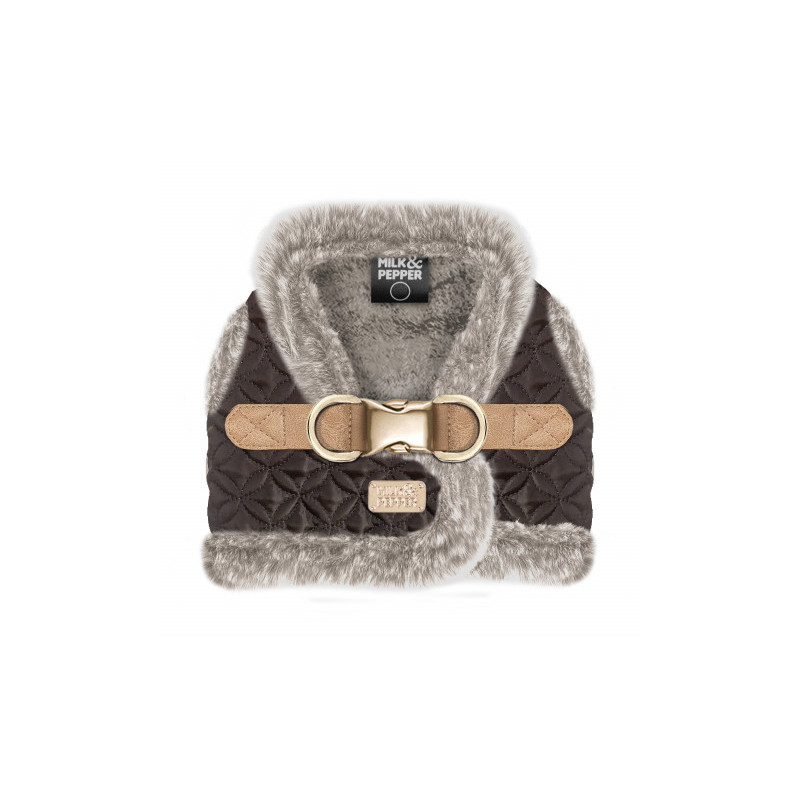 Harnais Meryl Milk&Pepper doudoune marron pour chien Harnais Meryl Milk&Pepper doudoune marron pour chien