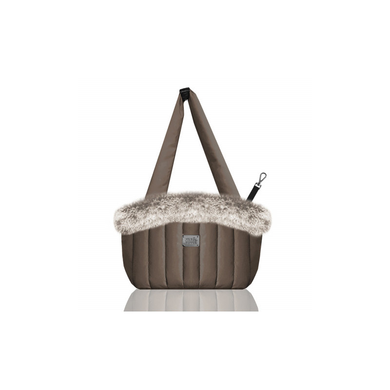 Sac Nanouk Marron Glacé Milk&Pepper matelassé pour chien Sac Nanouk Marron Glacé Milk&Pepper matelassé pour chien