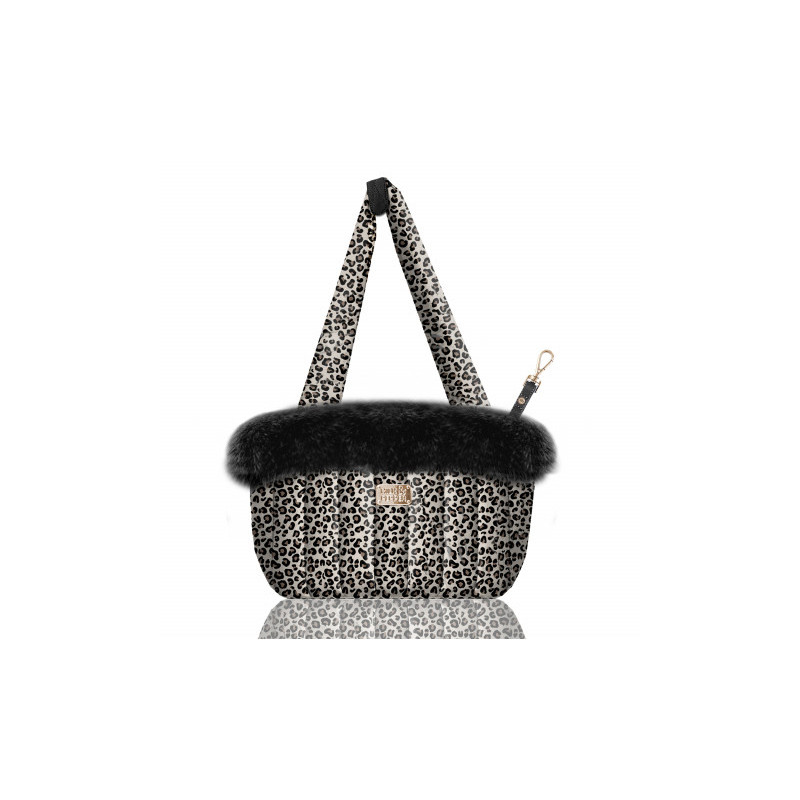 Sac Nanouk Léopard Milk&Pepper imprimé tendance pour chien Sac Nanouk Léopard Milk&Pepper imprimé tendance pour chien