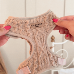 Harnais Ajustable Cocopup Tricot Toffee Pup Latte