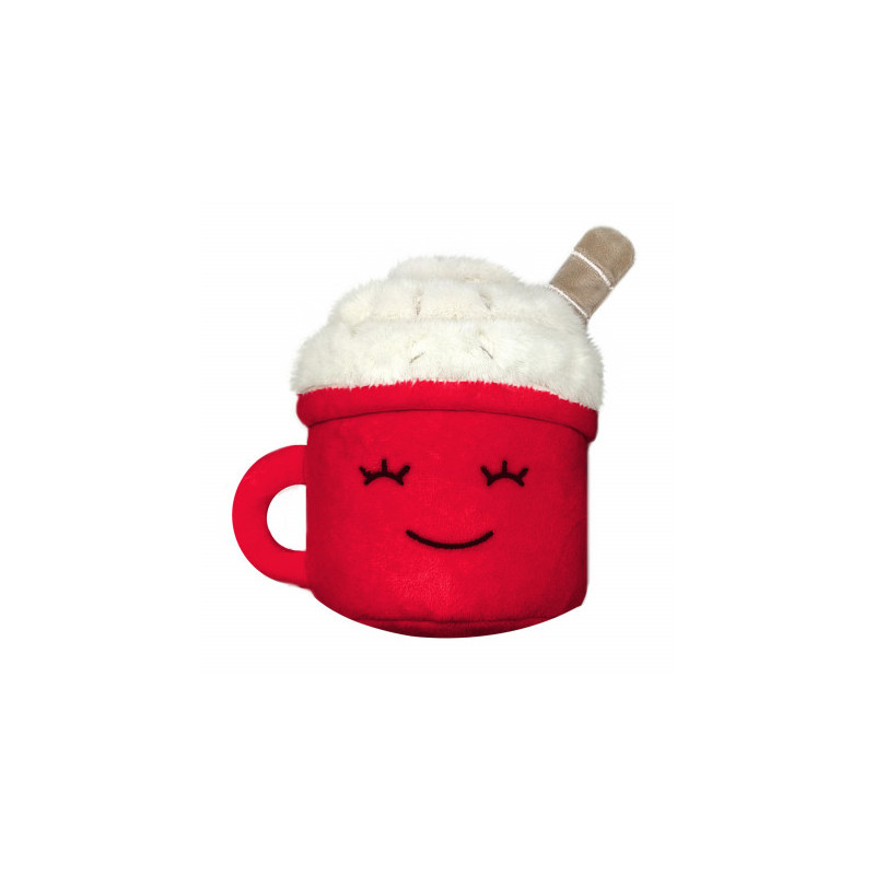Jouet Macchiato Mug Milk&Pepper pour chien 12 cm – peluche mug avec trou pour friandises Jouet Macchiato Mug Milk&Pepper pour chien 12 cm – peluche mug avec trou pour friandises