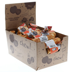 Snack Roll naturel au Poulet & Collagène, friandise à mâcher pour le bien-être des dents et des articulations