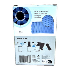 Intérieur du M-Pets Paw Scrubber avec brosses souples en silicone pour nettoyer les pattes de chien