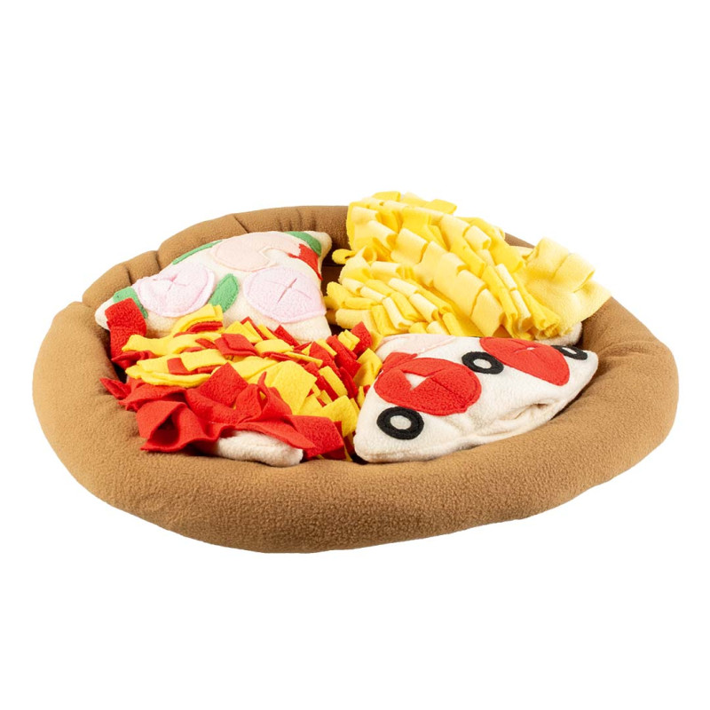 Pet Snack Mat tasty pizza, tapis de reniflement 48 cm pour chien et chat Pet Snack Mat tasty pizza, tapis de reniflement 48 cm pour chien et chat