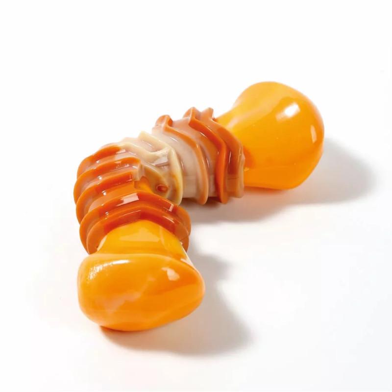 Jouet pour chien M-Pets Boomerang Bone, os robuste aromatisé au bacon