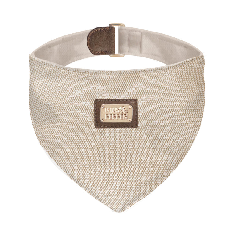 Bandana Milk&Pepper Bangka lin chocolat pour chien