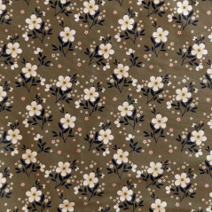 Détail bandana Milk&Pepper Cathy motif liberty kaki rose