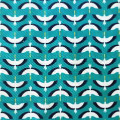 Détail bandana Milk&Pepper Diego motif pélican menthe