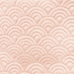 Détail bandana Milk&Pepper Kimi motif boutis rose gros plan