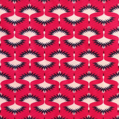 Détail harnais Milk&Pepper Alma motif rose fuchsia