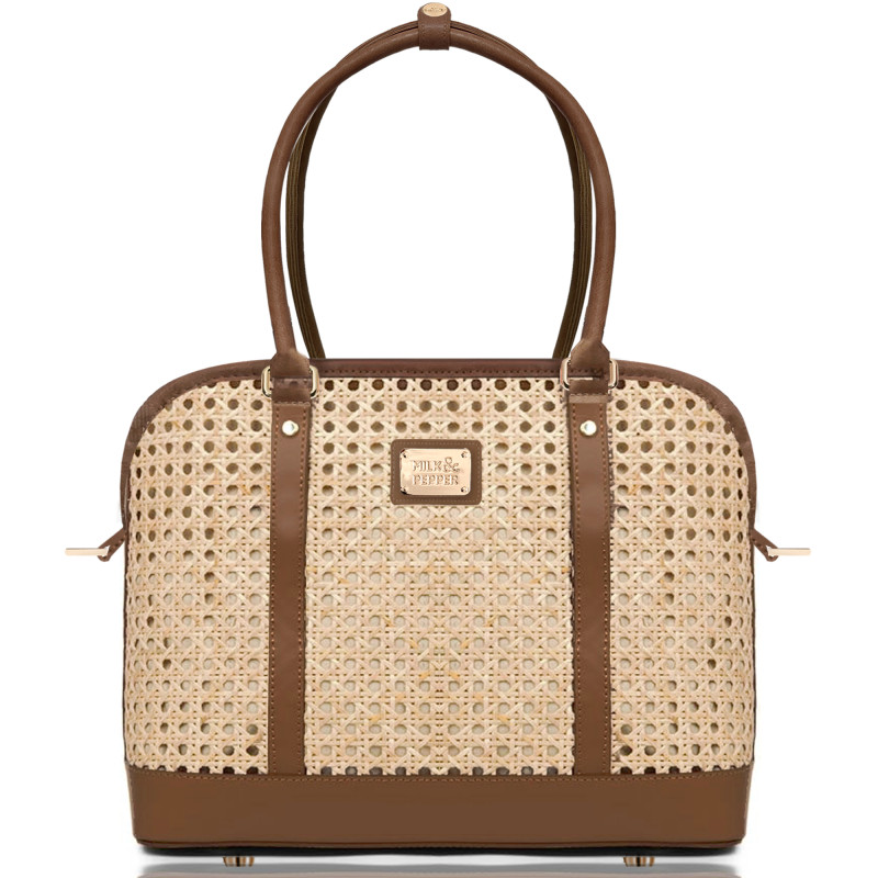 Sac Milk&Pepper Bali cannage beige chocolat pour chien/chat Sac Milk&Pepper Bali cannage beige chocolat pour chien/chat