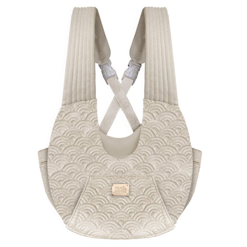 Sac porte bébé Milk&Pepper Yoshi boutis taupe pour chien Sac porte bébé Milk&Pepper Yoshi boutis taupe pour chien