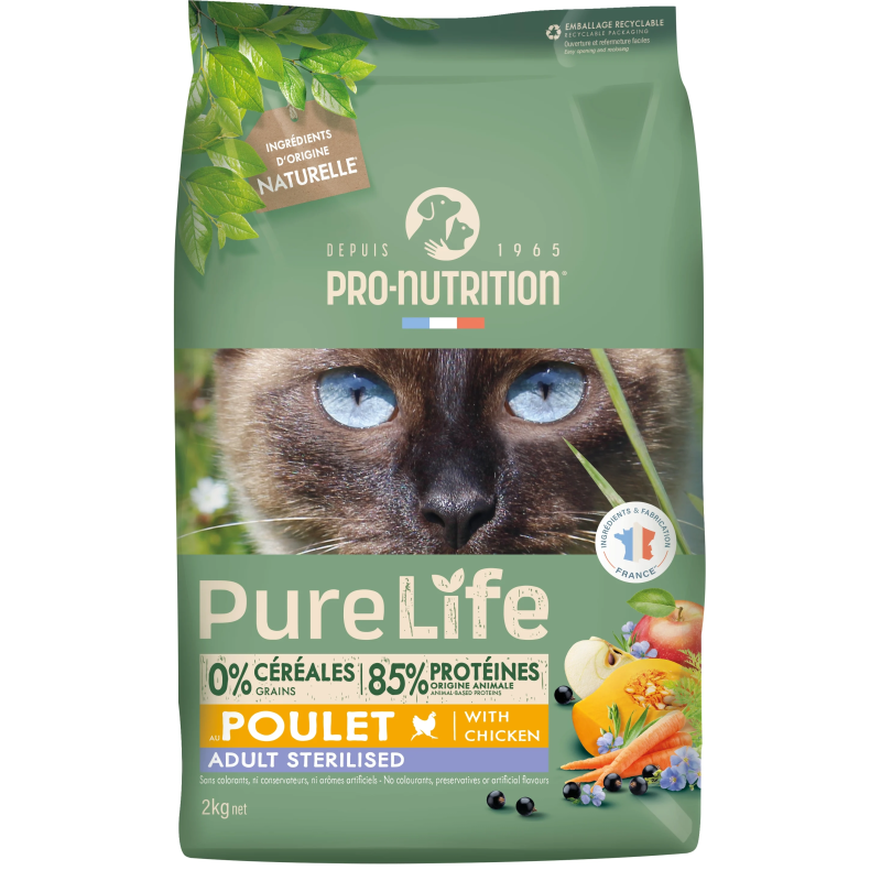 sac de croquettes pure life pour chat light stérilisé sac de croquettes pure life pour chat light stérilisé