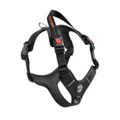 Harnais Tre Ponti Harmonia noir en vue produit