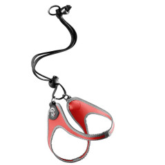 Harnais Tre Ponti Easy Fit Laccio Original rouge avec bord réfléchissant
