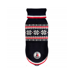 Milk & Pepper Theo Pull Jacquard Marine / Blanc / Rouge – vue principale