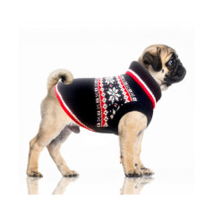 Milk & Pepper Theo Pull Jacquard Marine / Blanc / Rouge