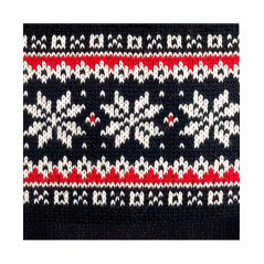 Milk & Pepper Theo Pull Jacquard Marine / Blanc / Rouge – vue complémentaire