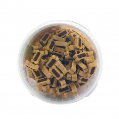 détail vue de dessus friandises pour chien os mini agneau riz snack naturel