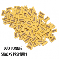 détail duo bones au poulet pour chien friandise naturelle