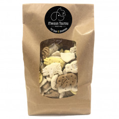 sachet biscuits premium toutou pour chien friandise naturelle vegan